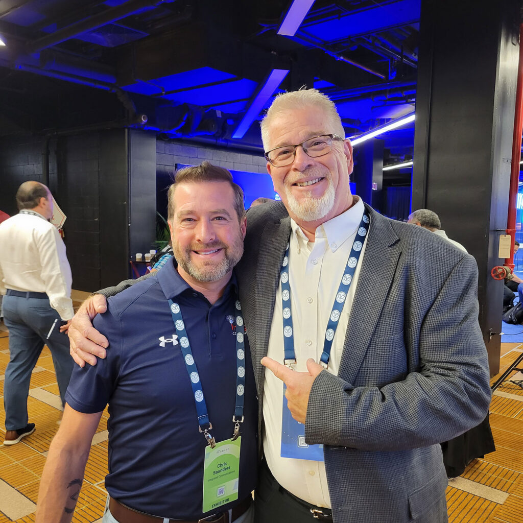 Steve as an Exhibitor at a trade show